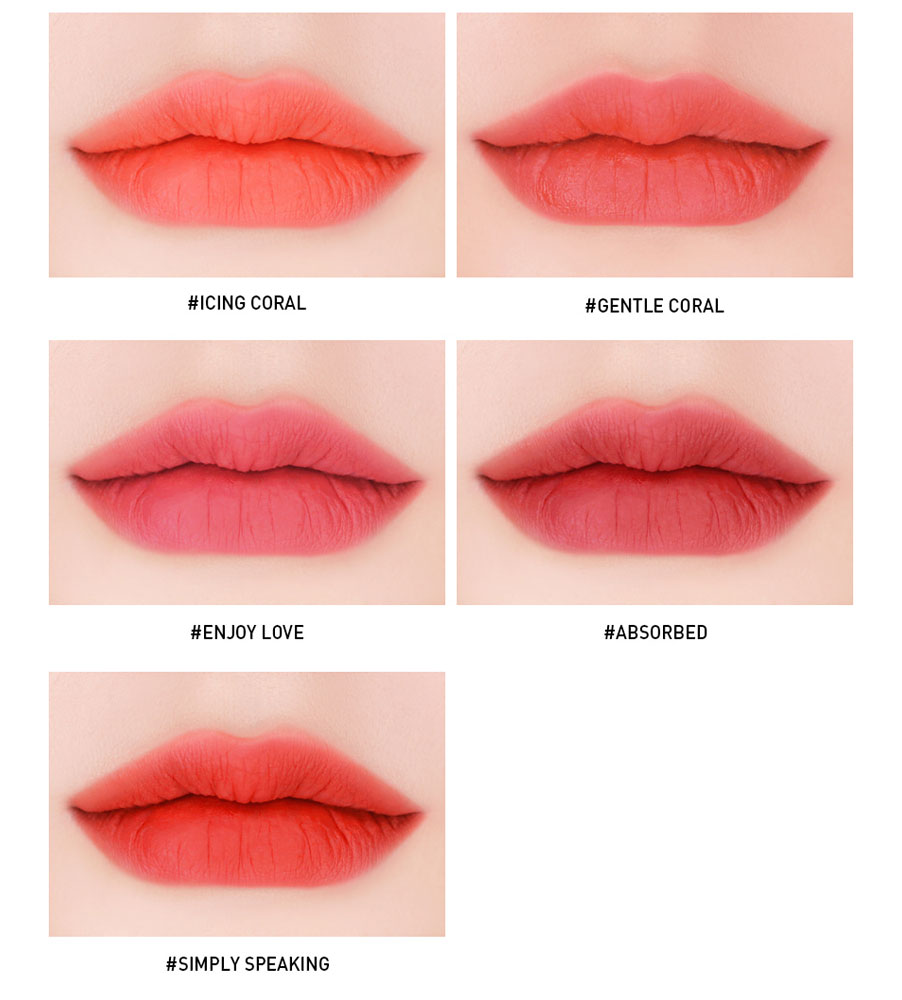 3CE - Velvet Lip Tint - 15 Colors